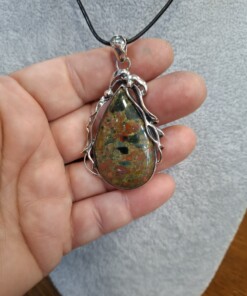 Alternative view of Медальон с яспис Арлекин G716