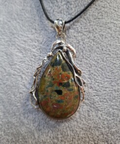 Медальон с яспис Арлекин G716